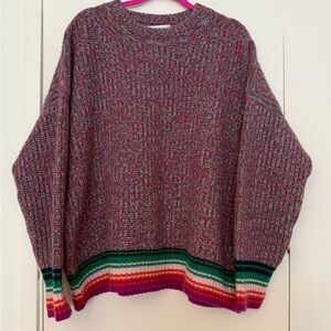 La Ligne Vibrant Multicolor Knit Sweater
